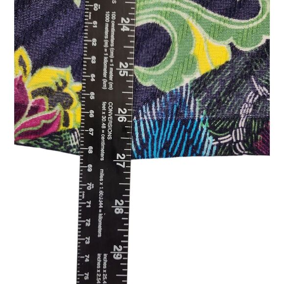 Desigual Blouse Women M Multicolor Long Sleeve V-Neck Abstract Boho Artsy TopY2K - Picture 11 of 12